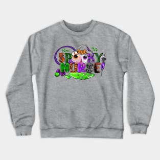 One spooky Nurse Halloween Design Crewneck Sweatshirt